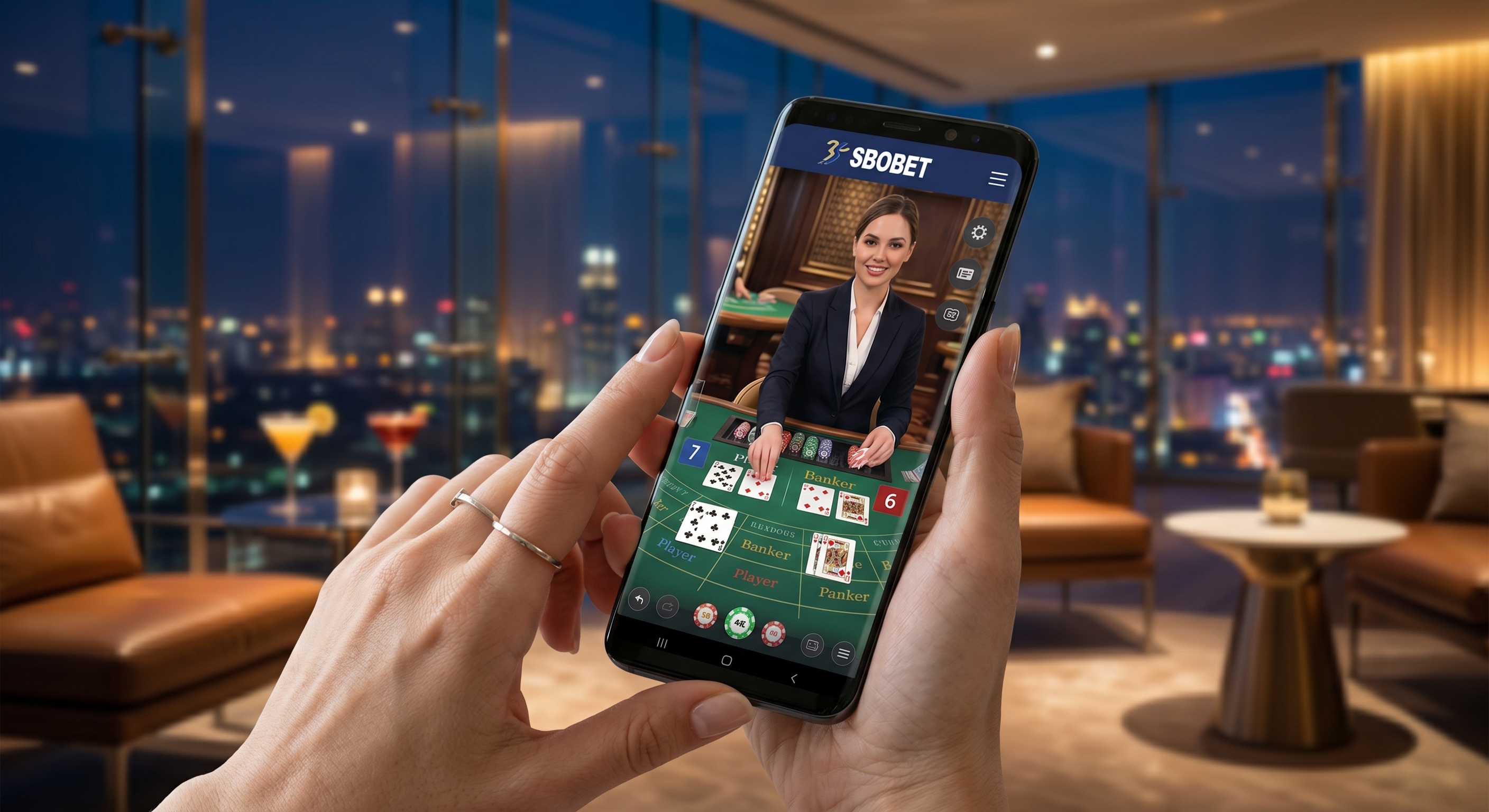 APK smartphone untuk SBOBET Baccarat