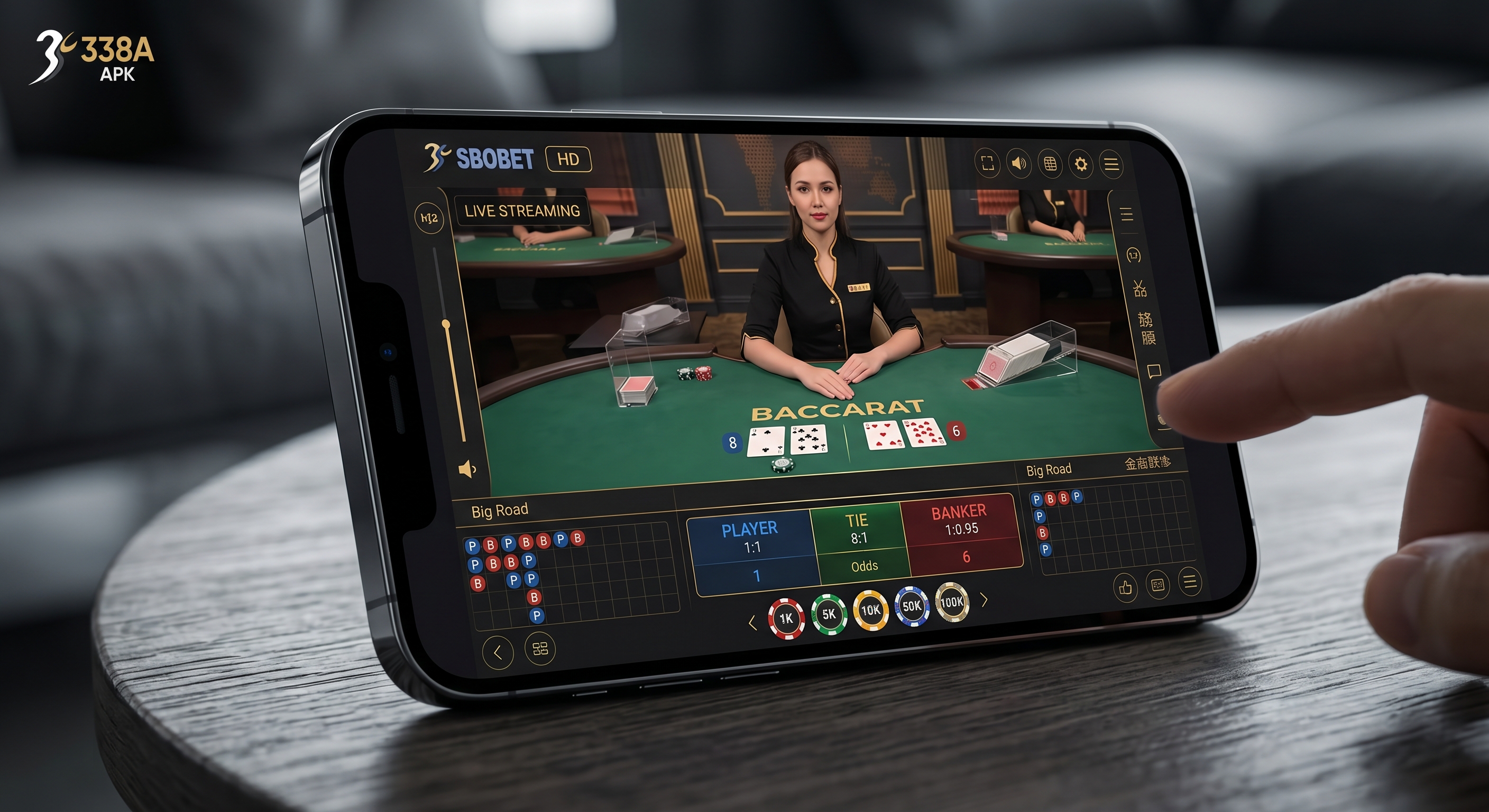 SBOBET Live Casino Kini Hadir di 338A APK: Pengalaman Bermain Taruhan dalam Genggaman